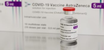 Vial of the AstraZeneca COVID-19 vaccine Credit: Paul_McManus Public Domain